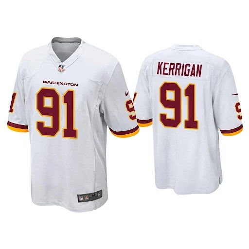 Men Washington Redskins #91 Ryan Kerrigan Nike White Retired Player Game NFL Jersey->washington redskins->NFL Jersey